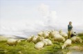 トーマス・シドニー・クーパー 羊と羊飼い 1868